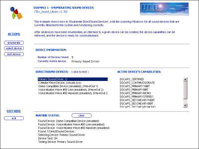 TDx_Sound_Library - Example #1