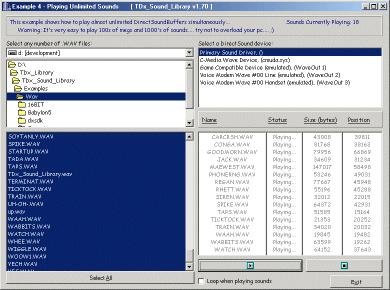 TDx_Sound_Library - Example #4